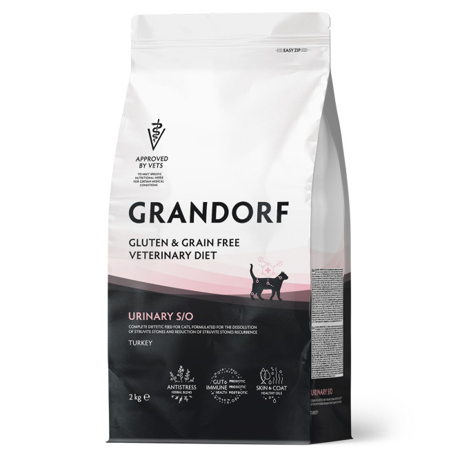 Grandorf Veterinary Diet Cat Urinary S/O сухой диетический корм для кошек при мочекаменной болезни - 2 кг