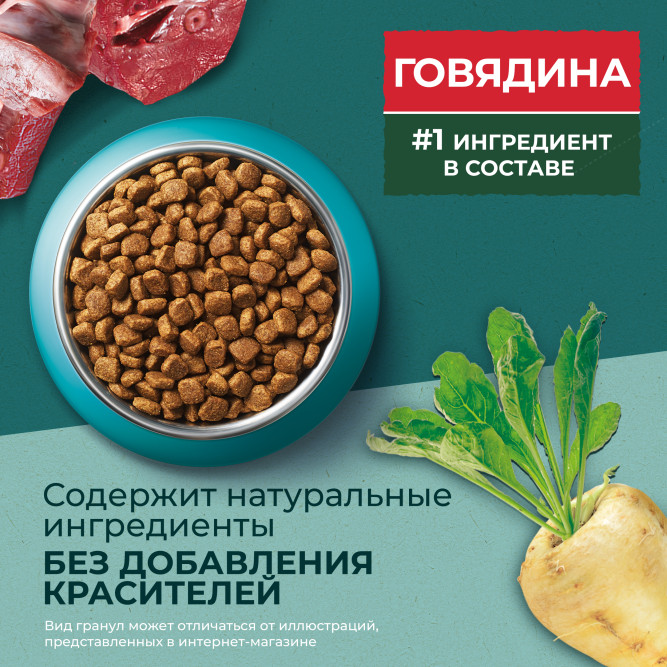 Purina One Природа Здоровья сухой корм для взрослых стерилизованных кошек, с говядиной - 680 г