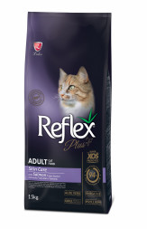 Reflex Plus Adult Cat Food Skin Care Salmon сухой корм для кошек для здоровой кожи, с лососем - 15 кг