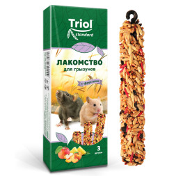Triol Standard лакомство для грызунов с фруктами - 80 г (3 шт)