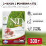 Изображение товара Farmina N&D Prime Cat Chicken & Pomegranate Adult сухой беззерновой корм для взрослых кошек с курицей и гранатом - 300 г