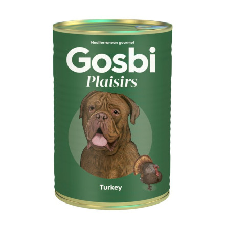 Gosbi Plaisirs влажный корм для взрослых собак с индейкой - 400 г