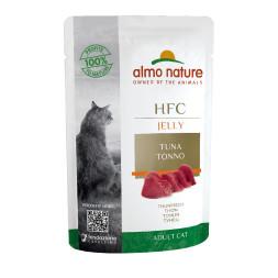 Almo Nature HFC Jelly with Tuna паучи для взрослых кошек с тунцом в натуральном желе - 55 г х 24 шт