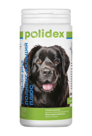 Polidex Polivit-Ca Plus кормовая добавка для беременных и кормящих собак - 500 табл.