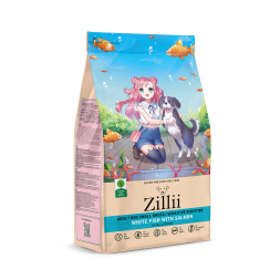 Zillii Adult Dog Small Breed Sensitive Digestion сухой корм для взрослых собак мелких пород с чувствительным пищеварением с белой рыбой и лососем - 800 г