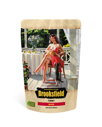 Brooksfield Low Grain Adult Cat Indoor Turkey сухой корм для взрослых домашних кошек с индейкой и рисом - 400 г