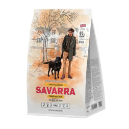 Savarra Adult Dog Turkey сухой корм для взрослых собак всех пород с индейкой и рисом - 1 кг