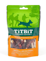 TiTBiT лакомство для собак мелких пород твистеры с мясом ягненка - 50 г