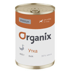 Organix консервы для собак с уткой 99% - 400 г x 9 шт