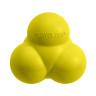 Изображение товара Playology SQUEAKY BOUNCE BALL хрустящий жевательный тройной мяч для собак с пищалкой и с ароматом курицы, желтый