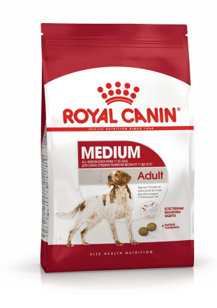 Royal Canin Medium Adult сухой корм для взрослых собак средних пород от 12 месяцев до 7 лет, со свининой - 3 кг