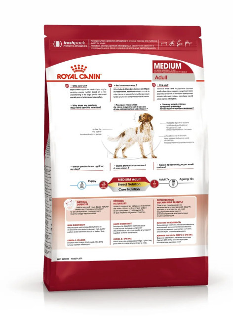 Royal Canin Medium Adult сухой корм для взрослых собак средних пород со свининой - 3 кг