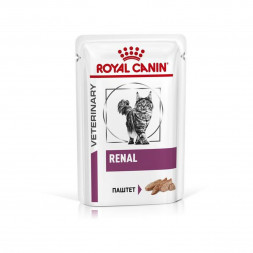Royal Canin Renal паштет для кошек с почечной недостаточностью в паучах - 85 г х 12 шт