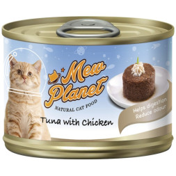 Pettric Mew Planet влажный корм для кошек в форме паштета с тунцом и ширасу - 160 г