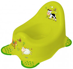 Keeeper детский горшок с антискользящей функцией adam &quot;funny farm&quot; 38 27 24 см Светло-зеленый