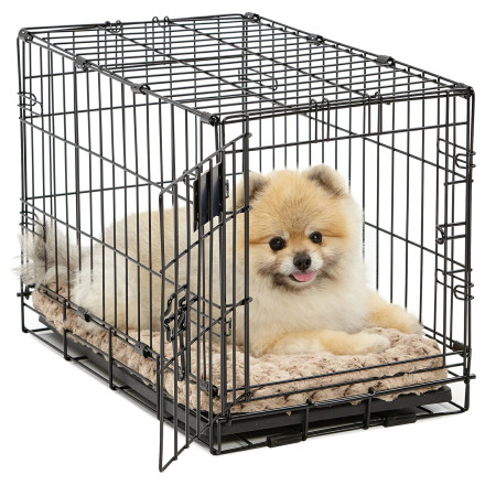 Лежанка MidWest Ombre для собак и кошек плюшевая с завитками 57х31 см, мокко