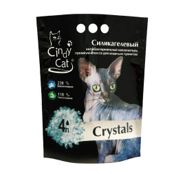 Cindy Cat Crystals впитывающий наполнитель силикагелевый - 1,7 кг (4 л)