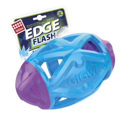 GiGwi EDGE FLASH игрушка для собак Регби-мяч светящийся, 15 см