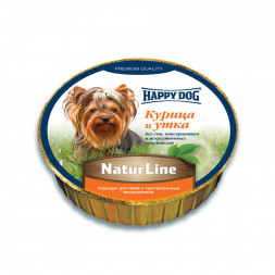 Happy Dog влажный корм для щенков с курицей и уткой - 85 г (11 шт в уп)