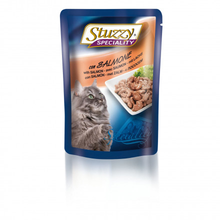 Консервы Stuzzy Speciality Cat для кошек в паучах с лососем - 100 г 24 шт
