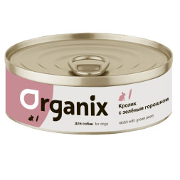Organix консервы для собак с кроликом и горохом - 100 г х 24 шт