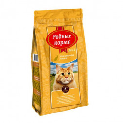 Родные корма сухой корм для взрослых кошек с курицей - 5 русских фунтов (2,045 кг)