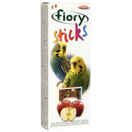 Палочки для попугаев Fiory Sticks с яблоком 2 х 30 г