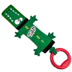 GiGwi BITE ME HARD игрушка для собак Крокодил на веревке с ручкой и пищалкой, 51 см