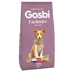 Gosbi Exclusive сухой корм для щенков средних пород с ягненком - 12 кг