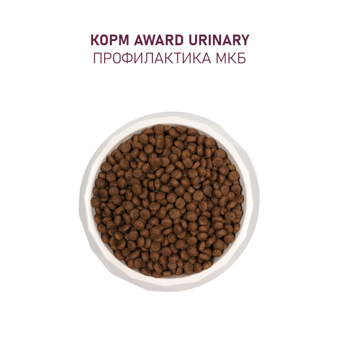 AWARD Urinary сухой корм для взрослых кошек, для профилактики мочекаменной болезни, с курицей, клюквой, цикорием и рыбьим жиром - 10 кг