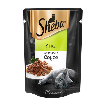 Sheba Pleasure влажный корм для кошек с ломтиками утки в соусе - 85 г