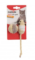 Camon игрушка для кошек, комплект &quot;Мышь плюшевая с мячом&quot;