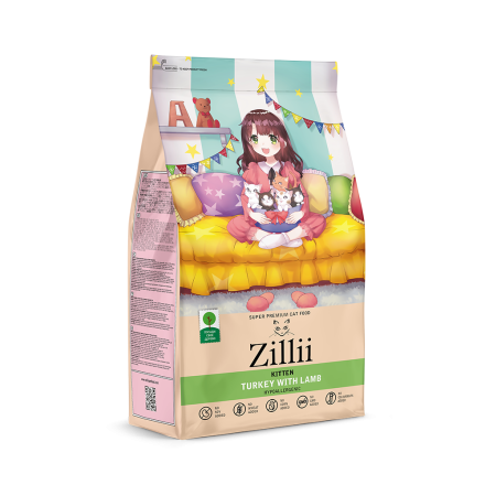 Zillii Kitten сухой корм для котят с индейкой и ягненком - 400 г