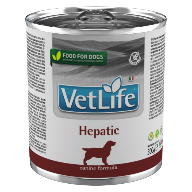 Farmina Vet Life Dog Hepatic влажный корм для собак при заболевании печени, в консервах - 300 г x 6 шт