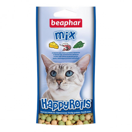 Beaphar Happy Rolls Mix лакомство для кошек - 80 шт