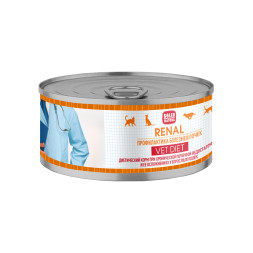 Solid Natura VET Renal влажный диетический корм для взрослых кошек при заболевании почек, в консервах - 100 г х 8 шт