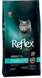 Reflex Plus Sterilised Adult Cat Food Chicken сухой корм для стерилизованных кошек, с курицей - 15 кг