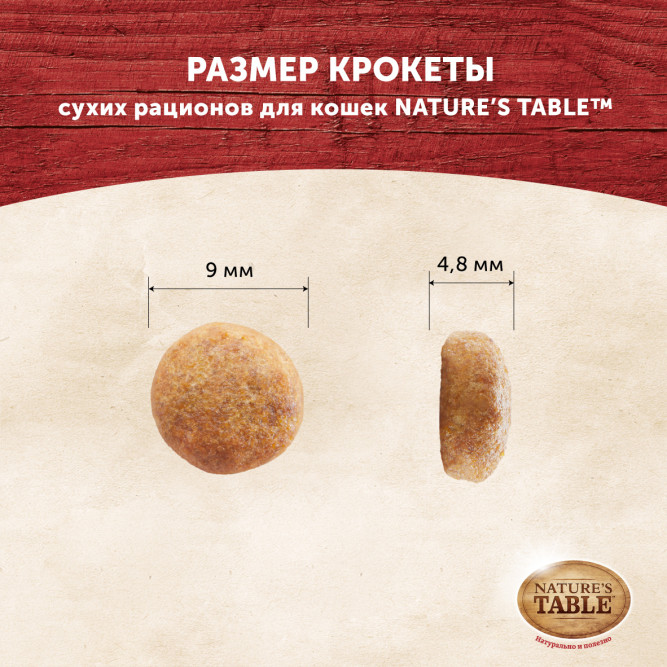 Nature’s Table сухой корм для кошек с курицей - 650 г