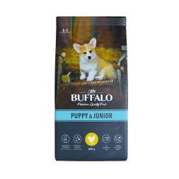 Mr.Buffalo Puppy &amp; Junior полнорационный сухой корм для щенков и юниоров всех пород с курицей - 800 г
