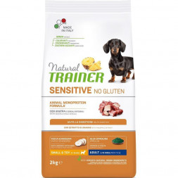 Trainer Natural Dog Sensitive Adult Mini сухой безглютеновый корм для взрослых собак мелких пород с чувствительным пищеварением с уткой - 2 кг