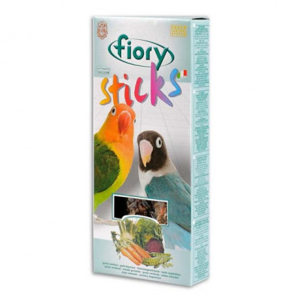 Палочки для средних попугаев Fiory Sticks с овощами 2 х 60 г