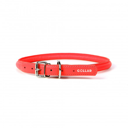 Ошейник Collar Glamour круглый для длинношерстных собак ширина 8 мм, длина 25-33 см красный