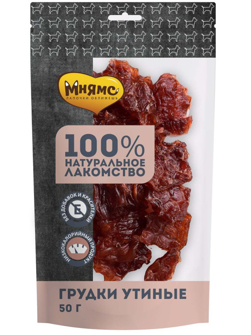 Мнямс лакомство для собак грудки утиные - 50 г