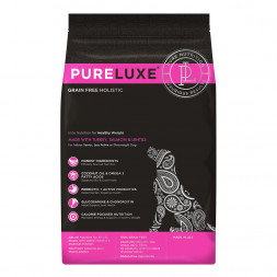 PureLuxe сухой корм для нормализации веса у собак с индейкой, лососем и чечевицей - 10,89 кг