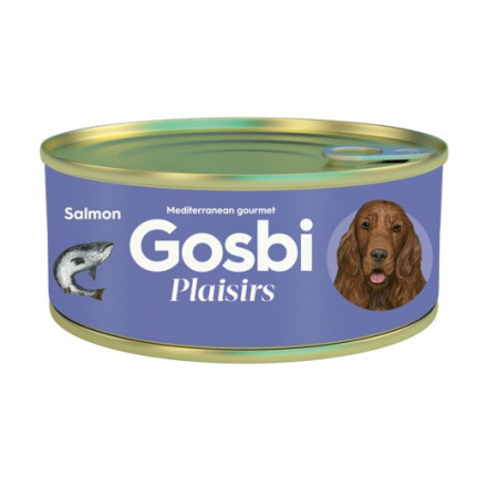 Gosbi Plaisirs влажный корм для взрослых собак с лососем - 185 г
