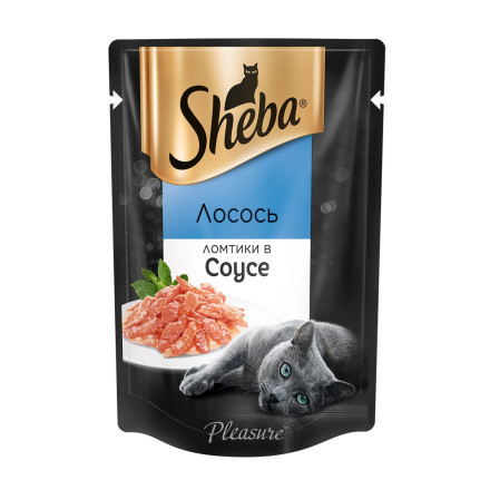 Sheba Pleasure влажный корм для кошек с ломтиками лосося в соусе - 85 г
