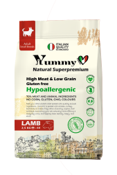 Yummy Linea сухой корм для взрослых собак малых и миниатюрных пород с ягненком - 2,5 кг