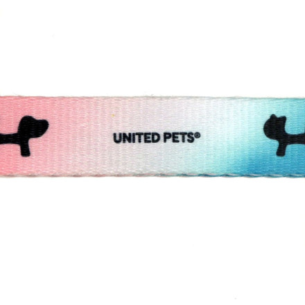 United Pets Complete me L ошейник для собак 25х430/730 мм, розово-голубой тай-дай
