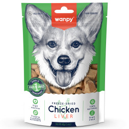 Wanpy Dog сублимированное лакомство для собак с курицей и печенью - 40 г