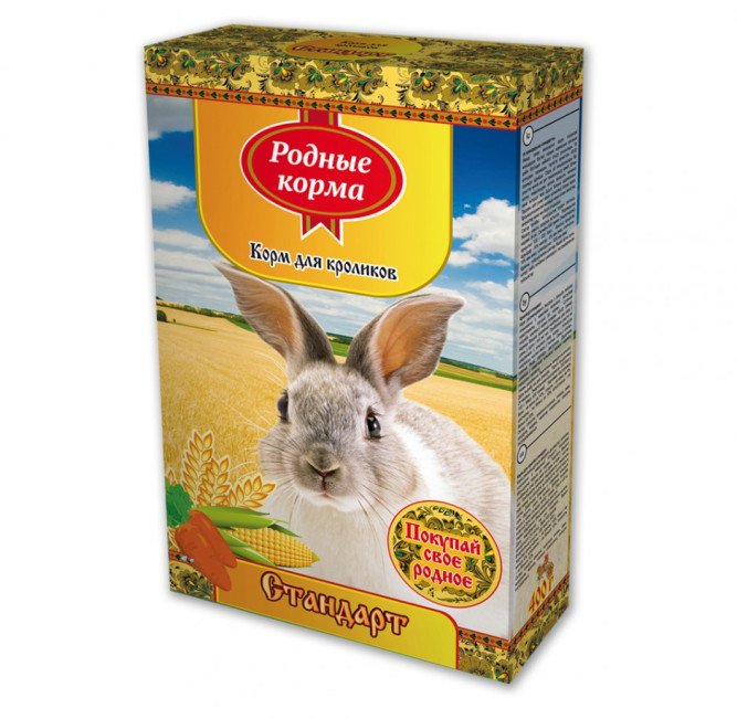 Родные Корма корм для кроликов стандарт - 400 г